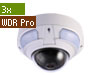 3MP H.264 3x zoom WDR Pro IR Vandal Proof IP Dome